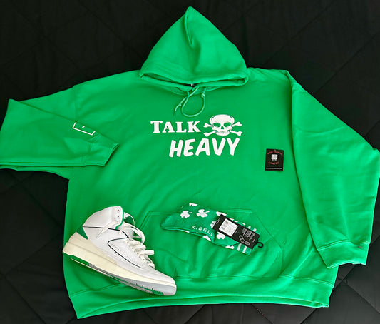 Kelly Green Unisex “TALK HEAVY” Hoodie