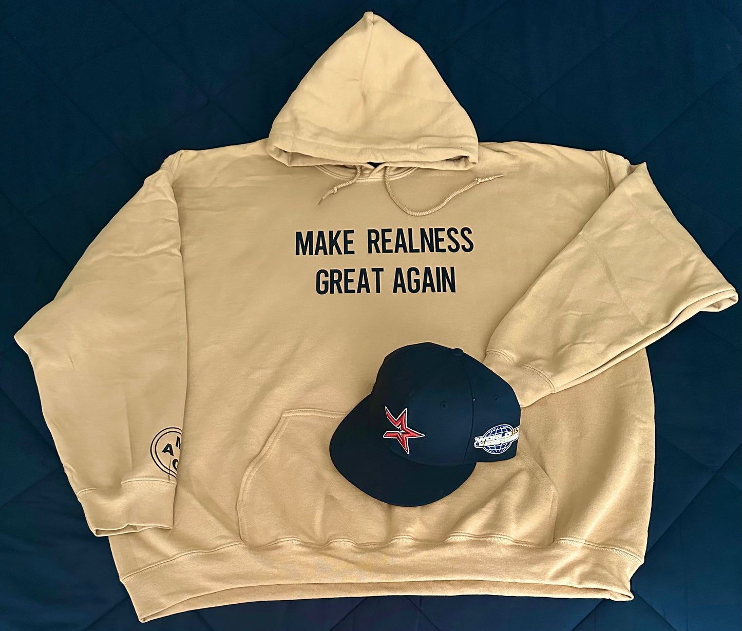 Tan n Black Unisex “Make Realness Great Again” Hoodie