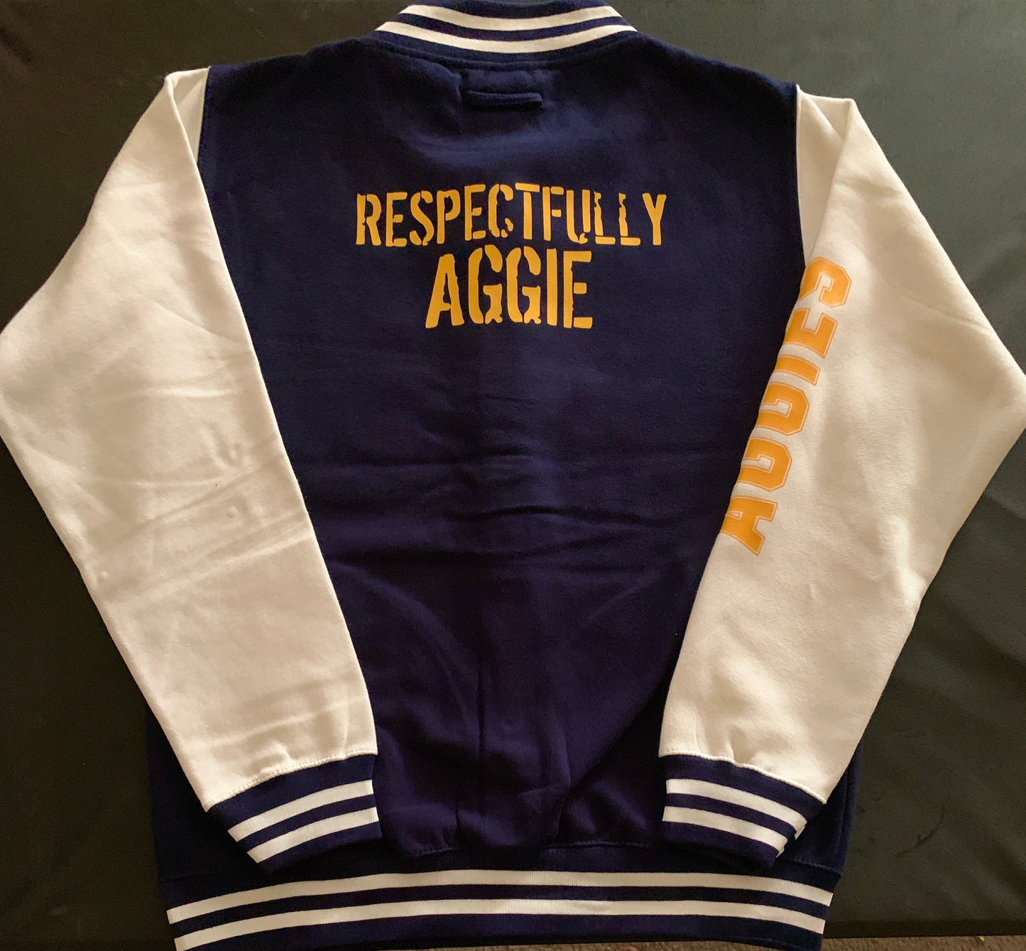 Navy x White x Gold NC A&T Aggies Unisex Varsity Jacket