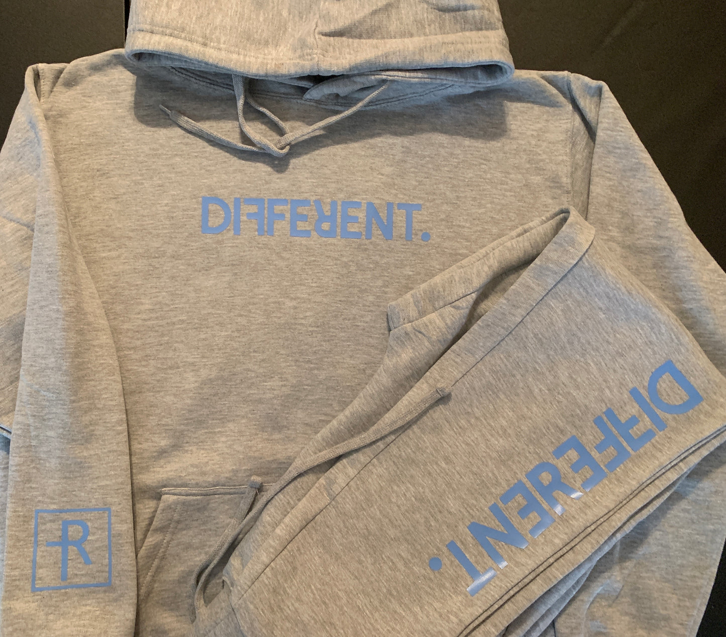 Grey With Carolina Blue “Different” Logo