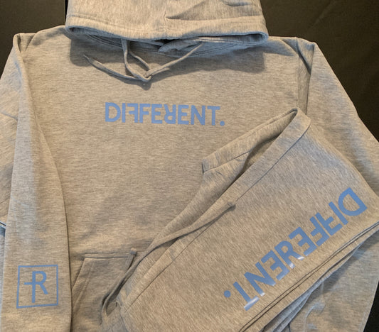 Grey With Carolina Blue “Different” Logo