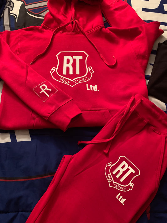 Red With White Risk Takers Logo