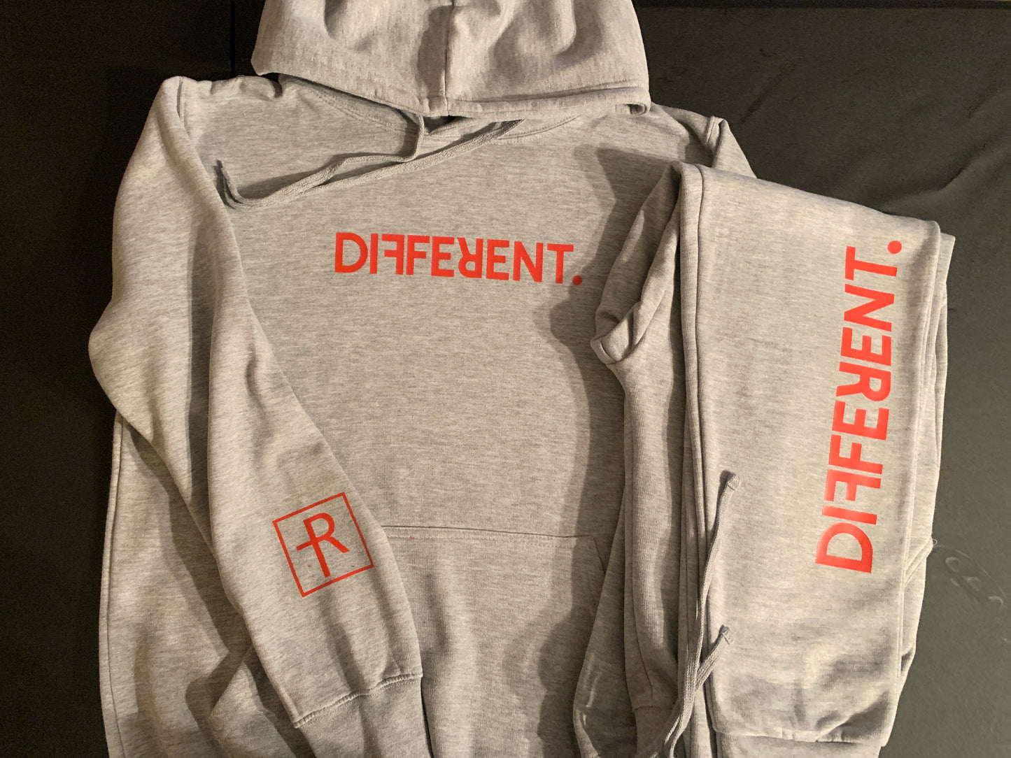 Grey With Red “Different” Sweatsuit