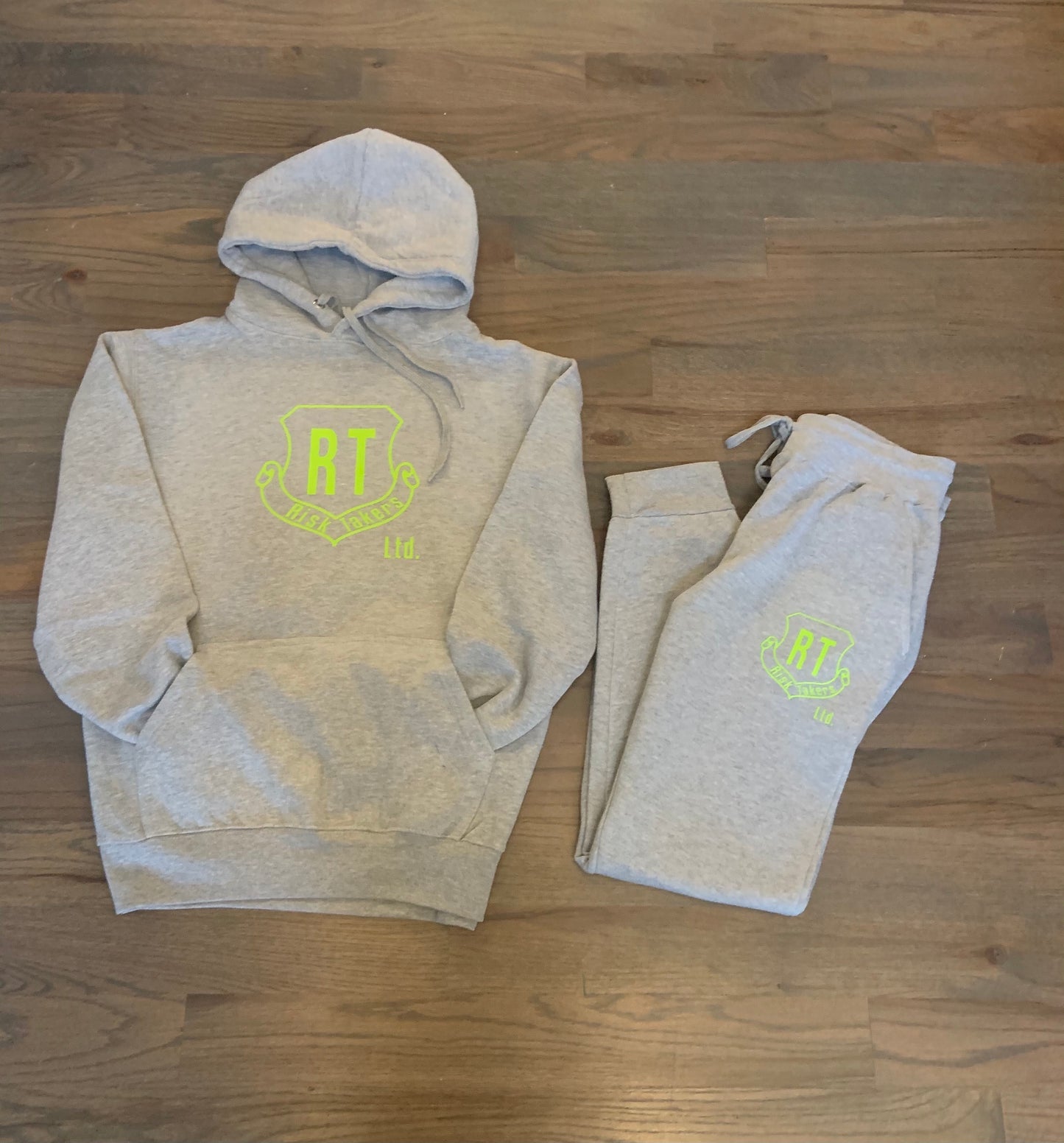 Grey With Lime Sweatsuit