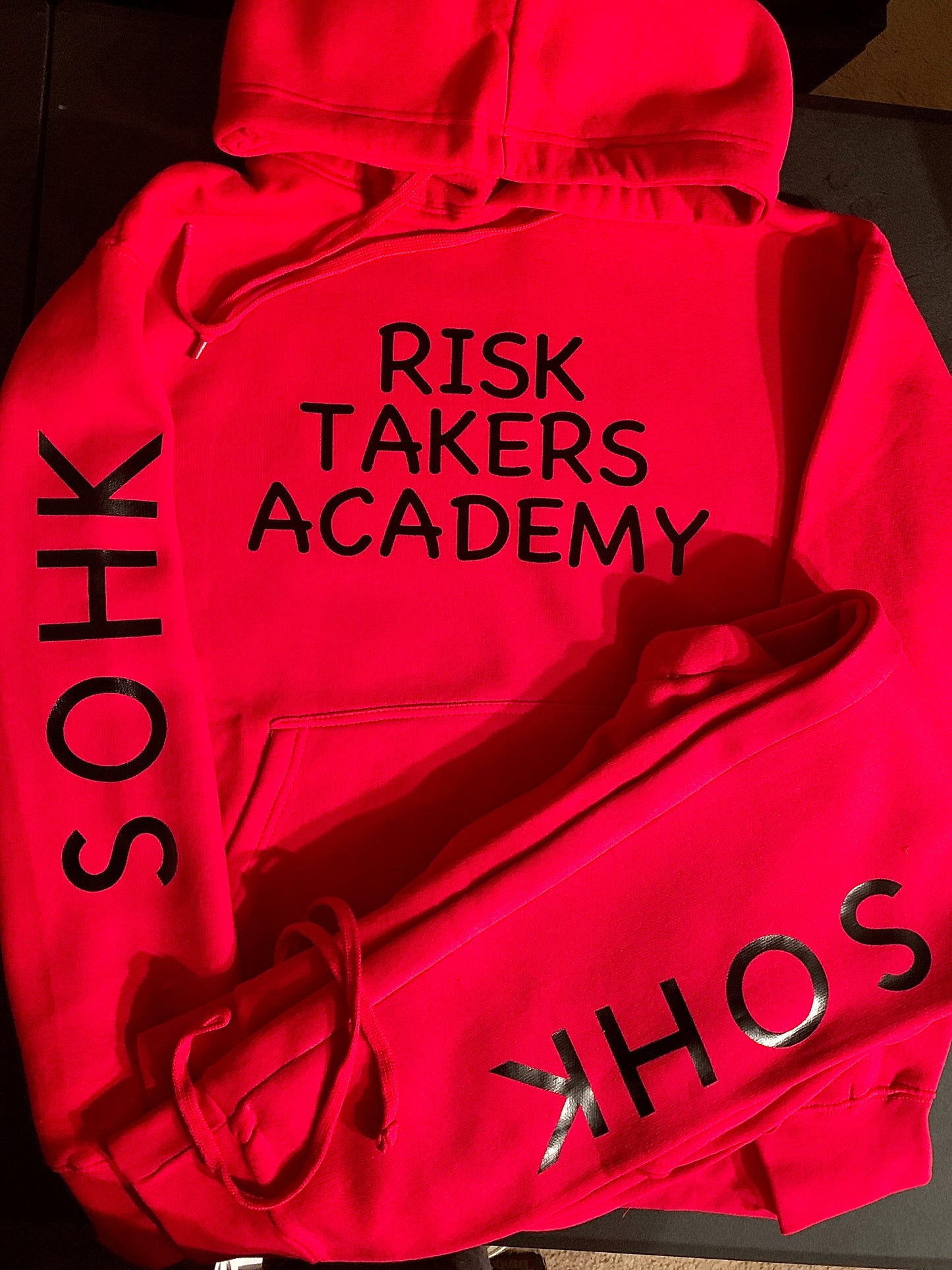 Red With Black Risk Takers Academy School Of Hard Knocks Sweatsuit
