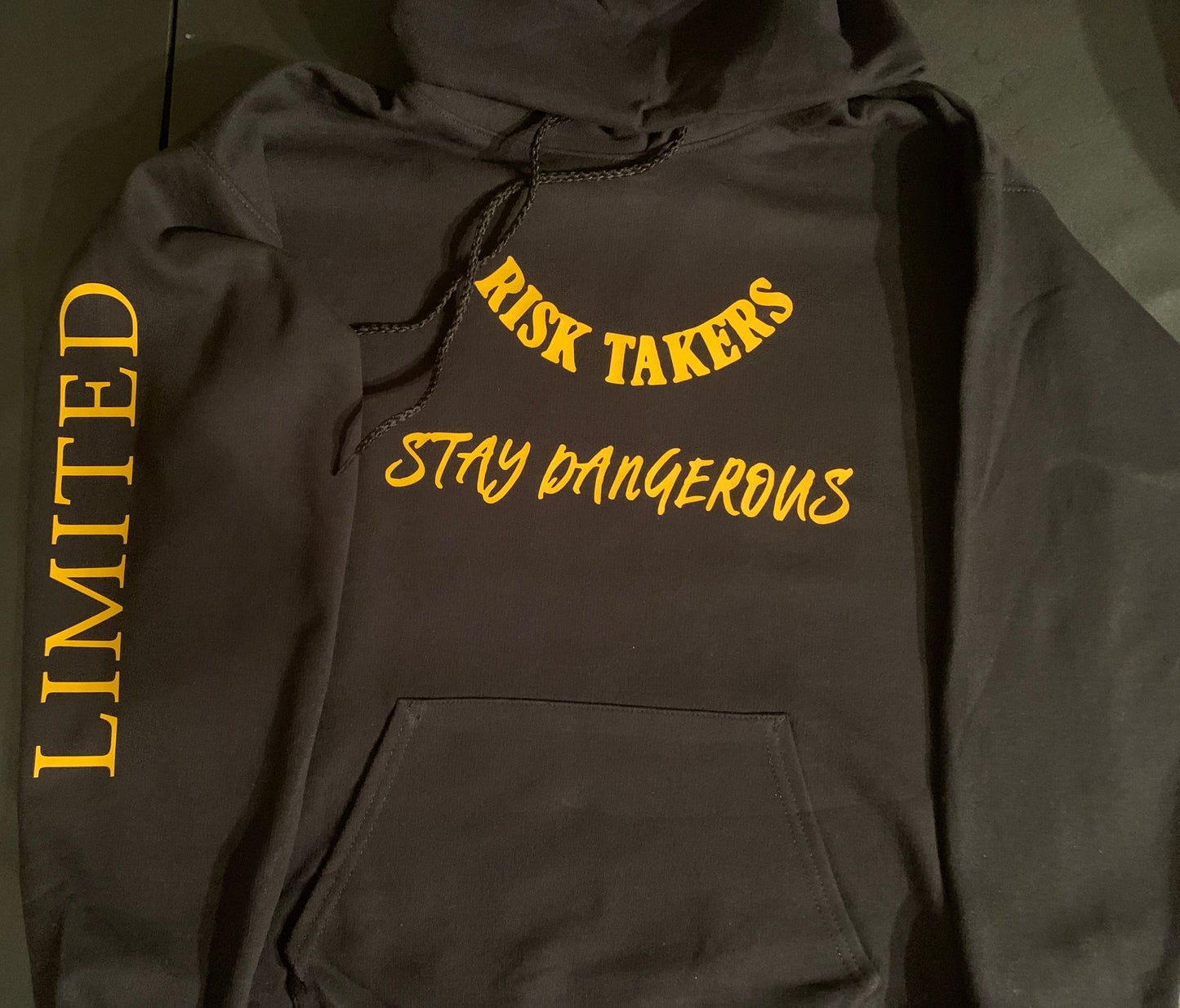 Black With Yellow Logo Hoodie (Jordan 9 Inspired)