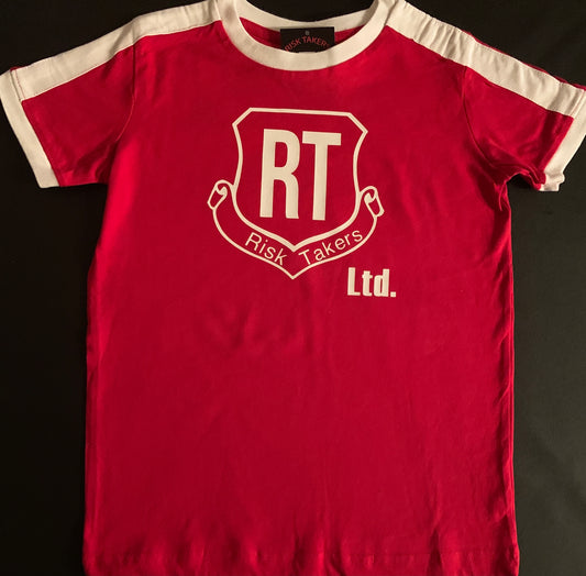 Youth Red n White Ringer Tee