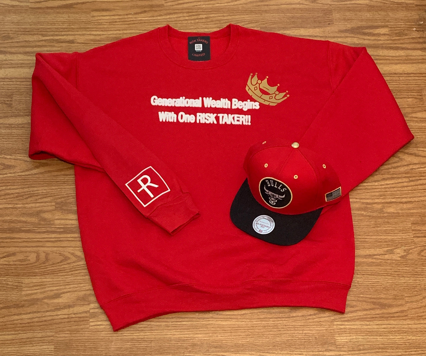 Red x White x Gold Unisex GW Crewneck Sweater