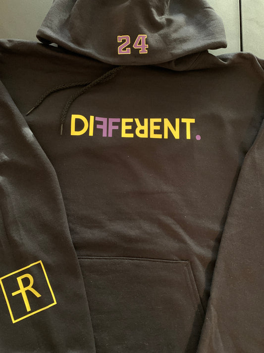 Black With Purple And Yellow Kobe “Different” Hoody