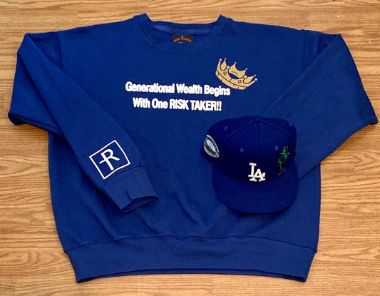 Royal x White X Gold Unisex GW Crewneck Sweater