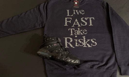 Black With Grey LFTR Crewneck