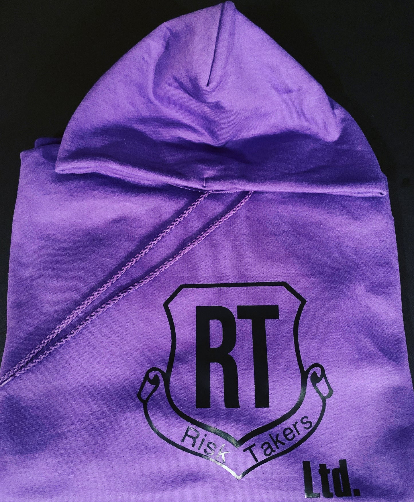 Purple With Black RT Logo Hoodie