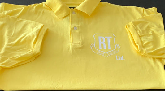 Yellow With White Basic RT Unisex Polo