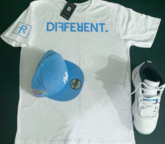 White And Carolina Blue, Unisex DIFFERENT Tee